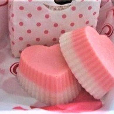 Heart Soaps, Layered Heart Soap, Cupcake Soap, Set..