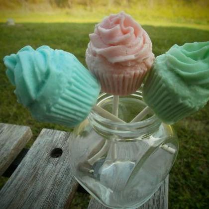 Cupcake Soaps On A Stick