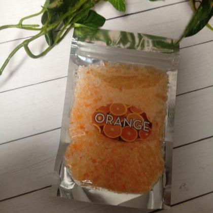 Orange bath salt- sea salt- bath sa..