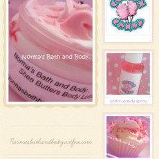 Cotton Candy bath and body gift set..