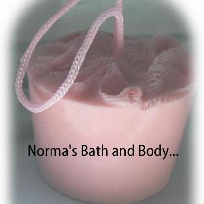 Raspberry Glycerin Soap On A Rope, Soap On Rope,..
