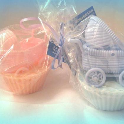 Baby Carriage Cupcake Party Soap