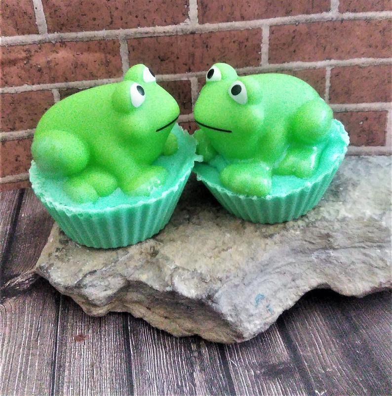 Frog Soap, Health And Beauty, Bath And Body, Soap, Kids Soap, Cupcake Soap, Bar Soap, Soap For Kids, Bathing Soap