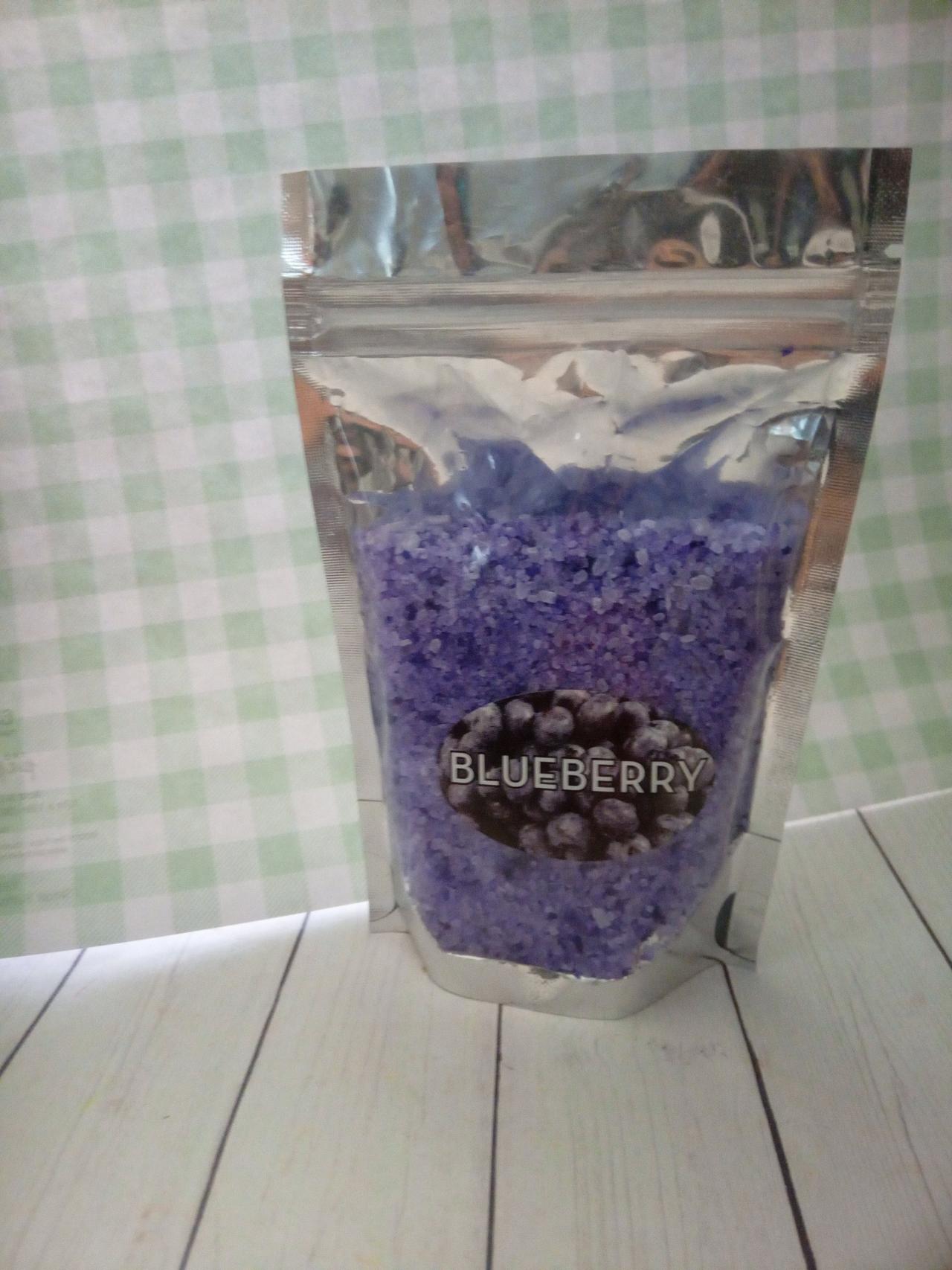  Blueberry bath salt- self care- sea salts