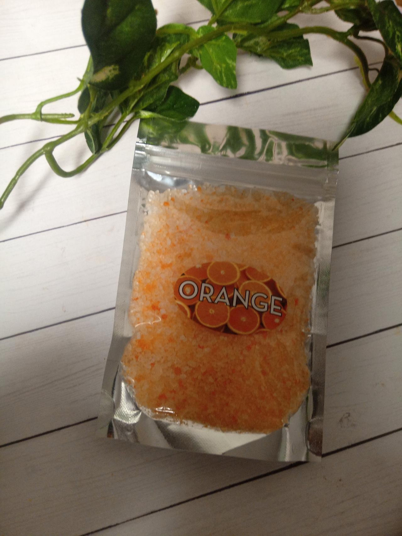 Orange bath salt- sea salt- bath salt