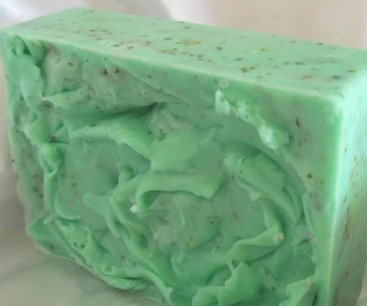 Peppermint And Spearmint Soap- Soap- Soap- Handmade Soap- Glycerin Soap- Peppermint Soap- Spearmint Soap