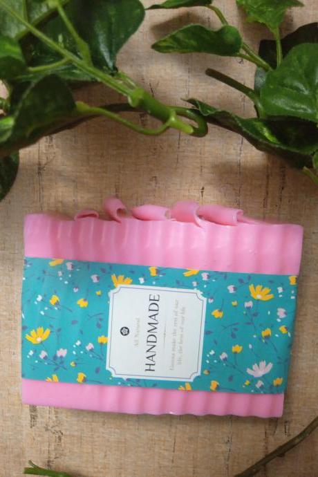  strawberry soap, gift for her, beauty gift, soap gift, fruity soap