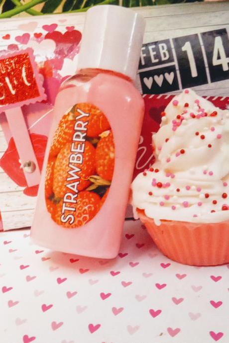 Valentines cupcake soap and lotion set, valentines gifts