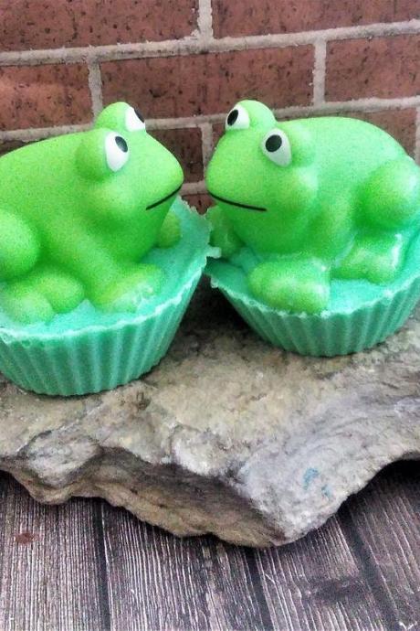 Frog Soap, Health And Beauty, Bath And Body, Soap, Kids Soap, Cupcake Soap, Bar Soap, Soap For Kids, Bathing Soap