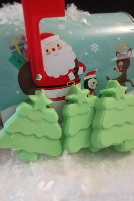 C106 Christmas tree soaps, set 3