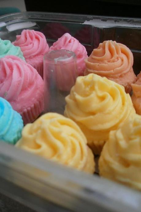 dozen mini party cupcake soaps