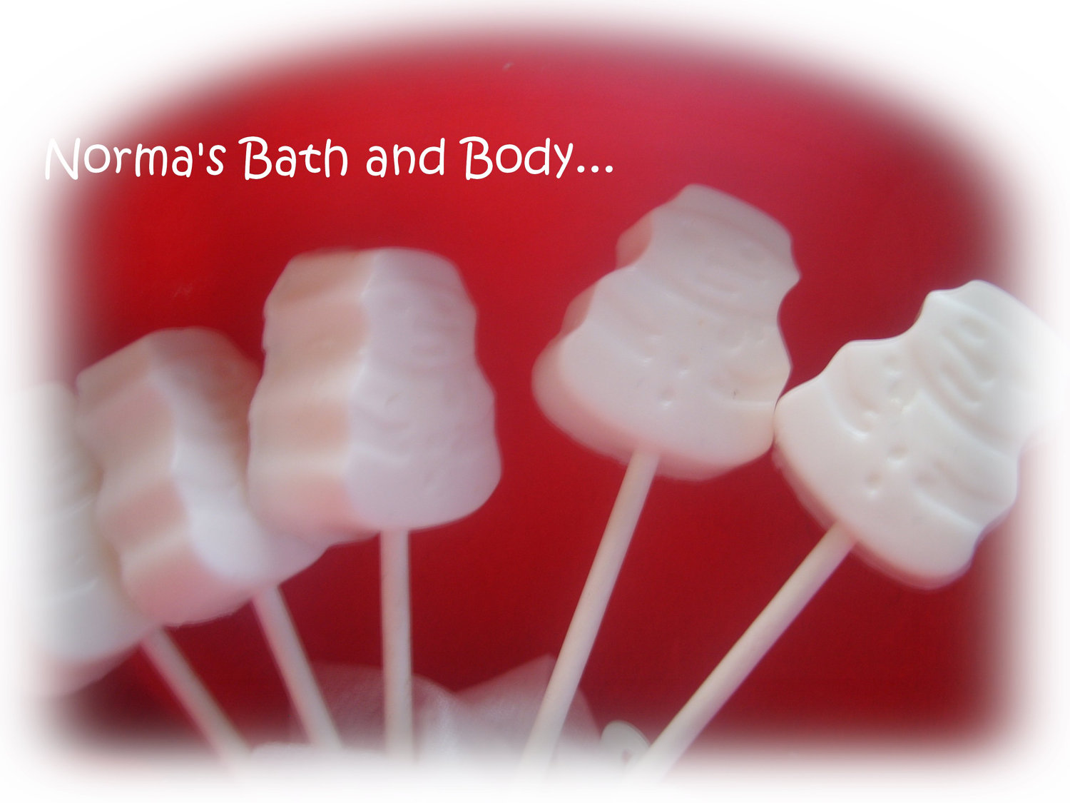Snowman Lollipop Soaps. Set Of 5 on Luulla